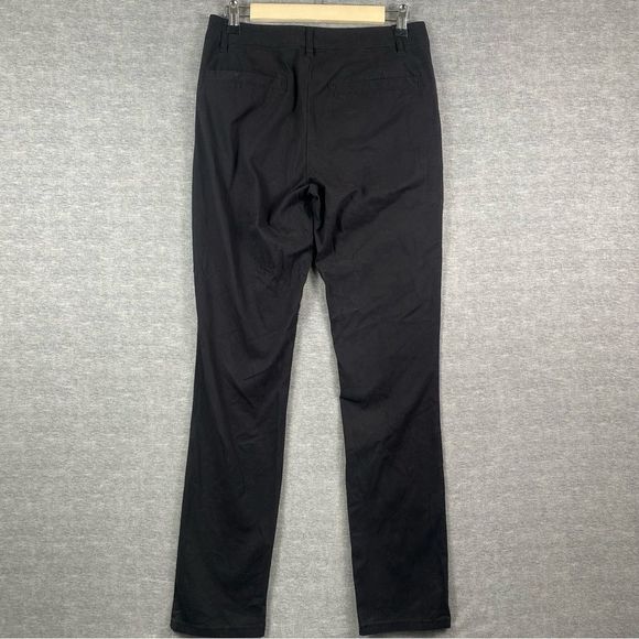 Asos Design Womens Black Button Fly Straight Leg Skinny Ankle Pants Size 28x30‎ - Picture 3 of 15